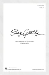 Sing Gently SATB choral sheet music cover